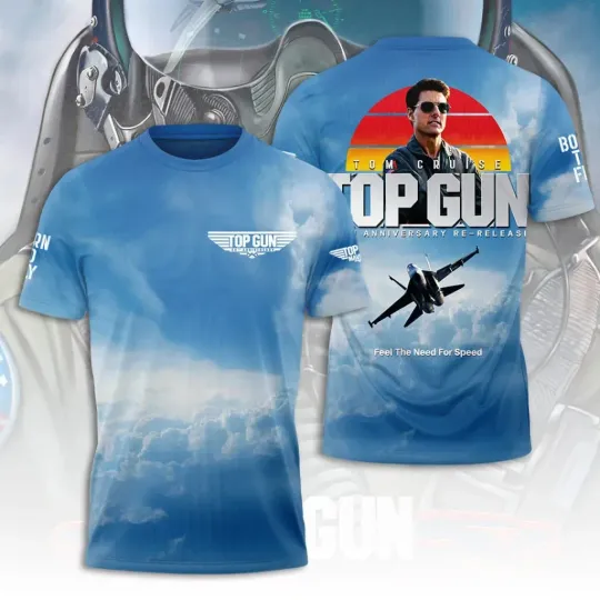 Discover Top Gun 40th Anniversary 1986 - 2026 Thank You 3D T-shirt