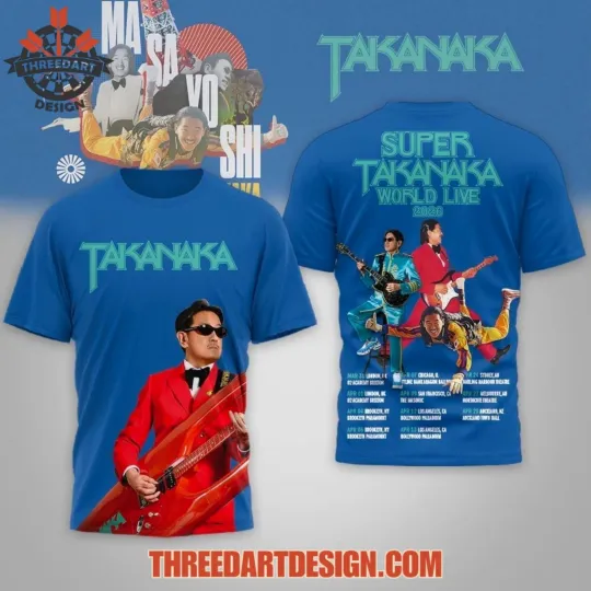 Discover Super Takanaka Wolrd Tour Live 3D AOP Shirt