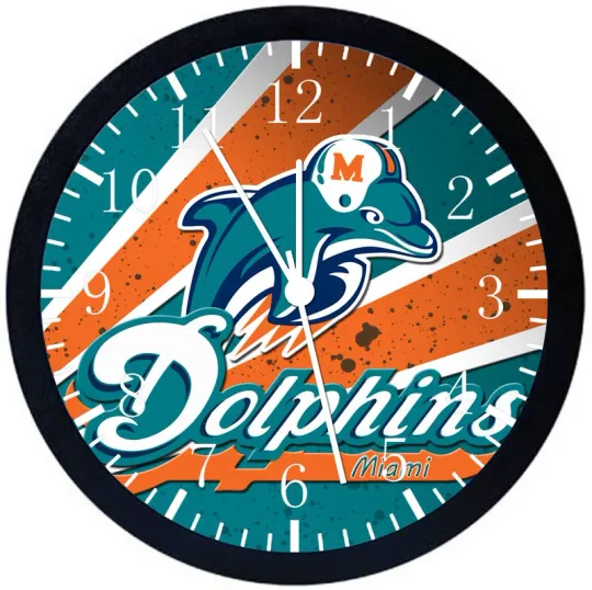 Miami Dolphins Wall Clock