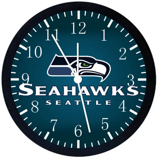 Discover Seattle Seahawks Wall Clock