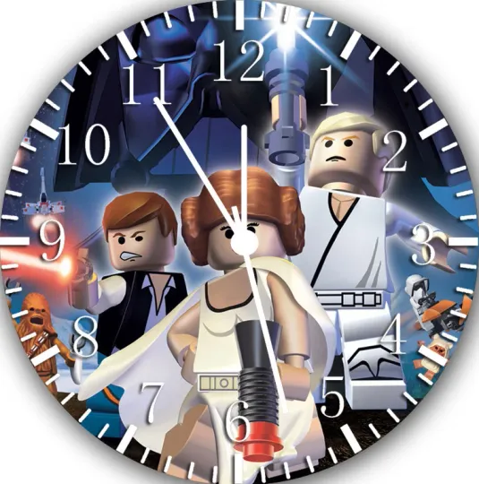 Discover Lego Star Wars Frameless Borderless Wall Clock Nice For Gifts or Decor
