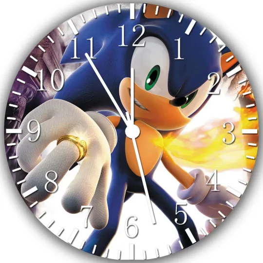 Super Sonic Frameless Borderless Wall Clock Nice For Gifts or Decor
