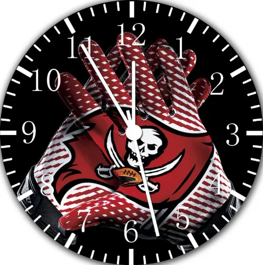 Tampa Bay Buccaneers Frameless Borderless Wall Clock Nice For Gifts or Decor