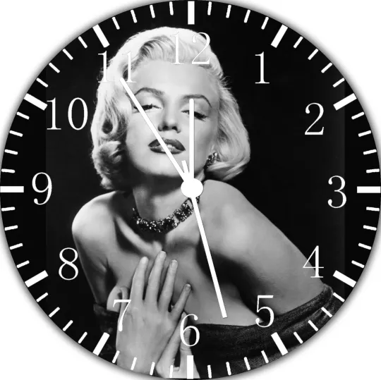 Marilyn Monroe Frameless Borderless Wall Clock For Gifts or Home Decor