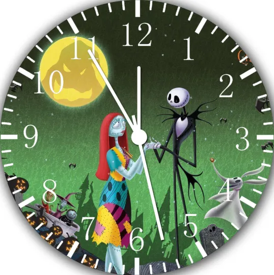 Discover The Nightmare Before Christmas Silent Wall Clock Nice For Gifts or Decor