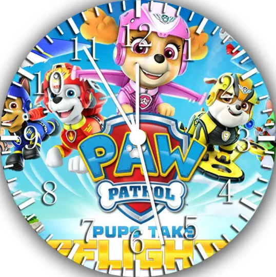 PAW Patrol Frameless Borderless Wall Clock For Gifts or Home Decor