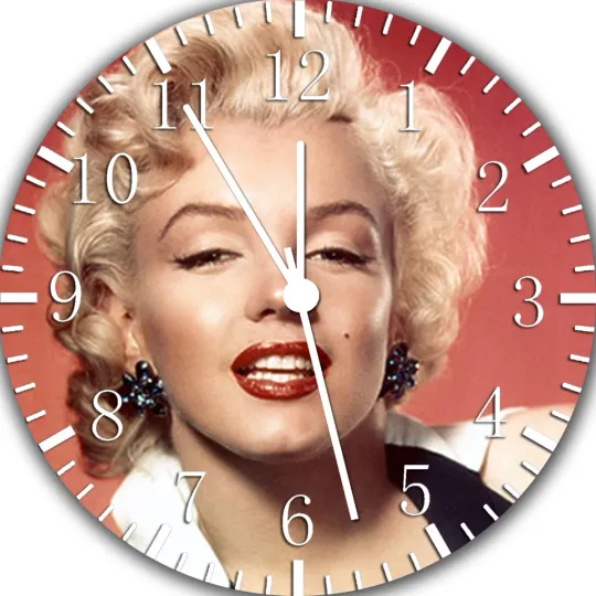 Discover Marilyn Monroe Frameless Borderless Wall Clock For Gifts or Home Decor