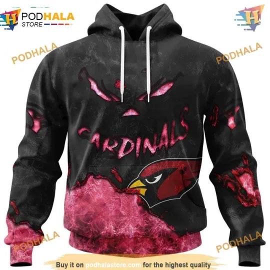 Discover Arizonna Football Team Cardinalss Hoodie 3D Devil Eyes, Unique Fan