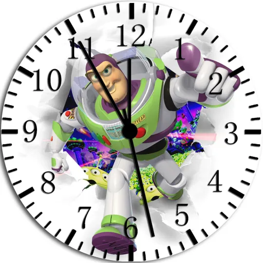 Disney Toy Story Buzz Frameless Borderless Wall Clock Nice Gifts or Decor