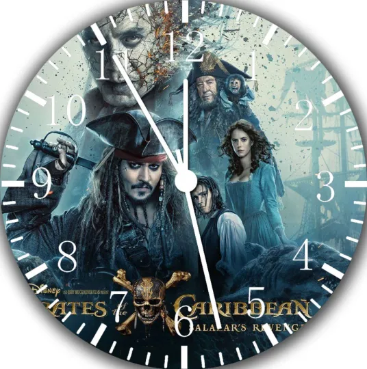 Discover Pirates of the Caribbean Frameless Borderless Wall Clock Gifts or Decor