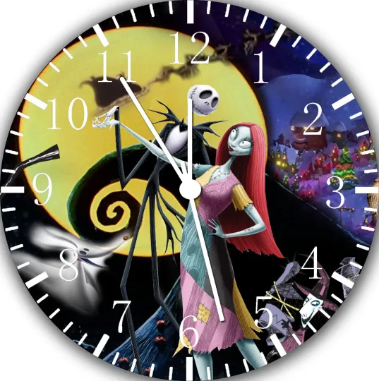 Discover The Nightmare Before Christmas Wall Clock Silent Nice For Gifts or Decor