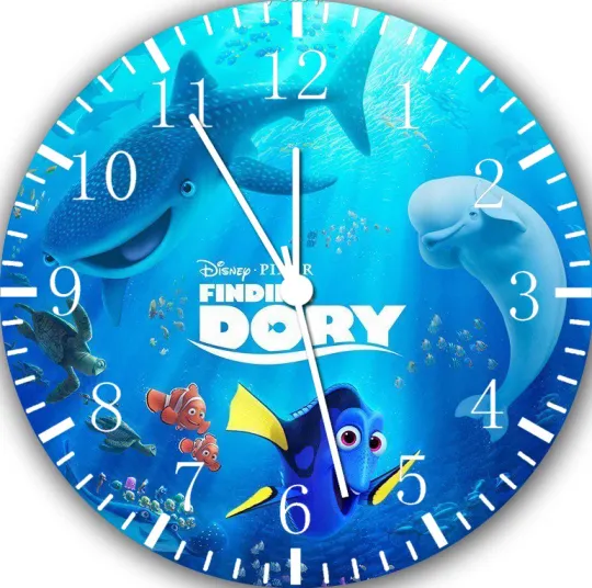 Disney Finding Dory Frameless Borderless Wall Clock For Gifts or Home Decor