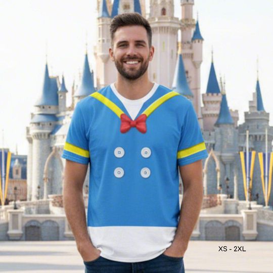 Discover Donald Duck Men's 3D T-Shirt Halloween Cosplay Running Character