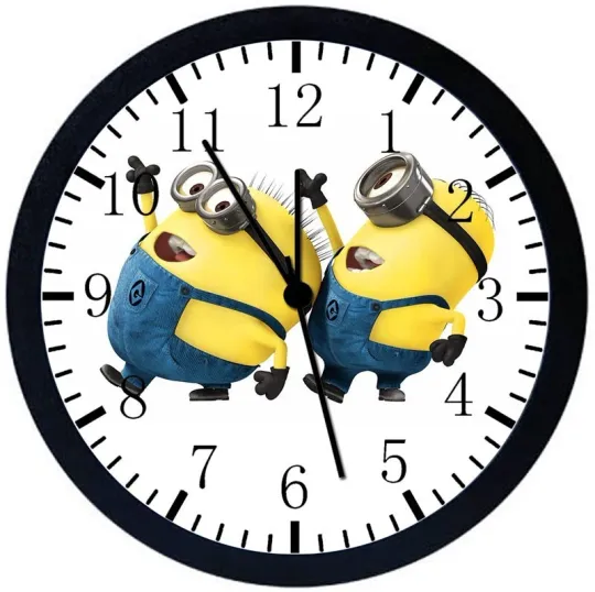 Discover Minions Wall Clock