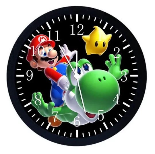 Discover Super Mario Wall Clock Large