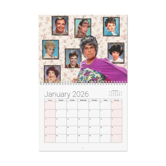 Discover Mama's Family 2026 Wall Calendar - Home Decor, Monthly