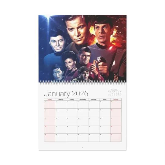 Discover startreks2020 2026 Wall Calendar - Home Decor, Monthly