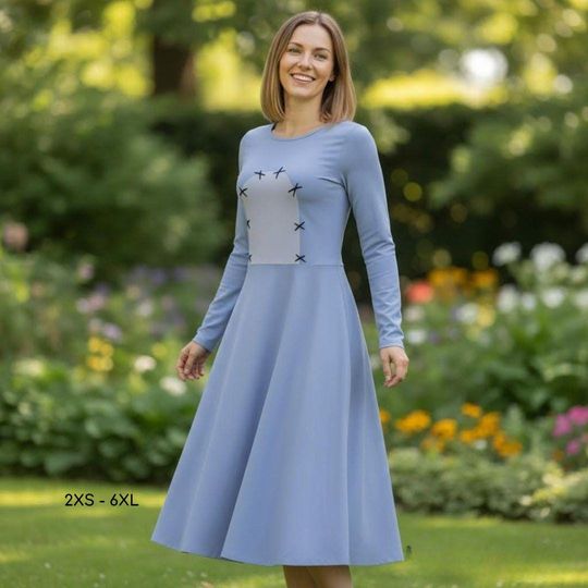Winnie the Pooh Eeyore Dress with Pockets Women's Long-Sleeved Costume for Halloween and Cosplay