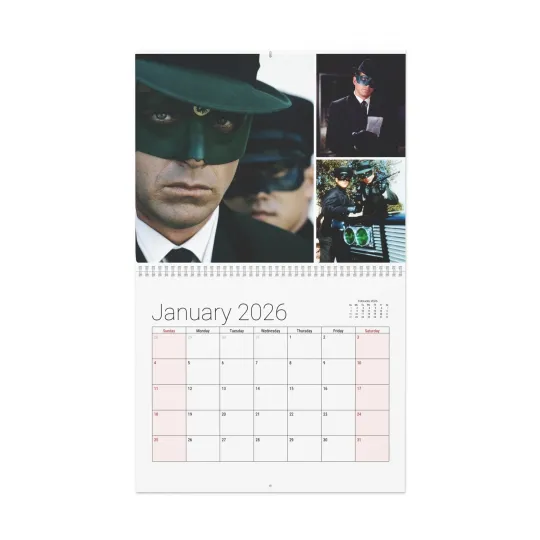 Discover The Green Hornet 2026 Calendar - Home Decor, Monthly, Classic TV