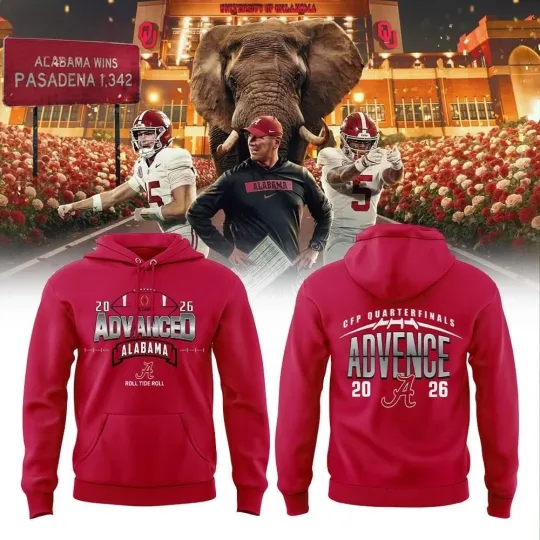 Discover Albm WAY BACK TO ADVANCE Red Hoodie