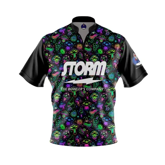 Discover Personalized Name Storm Mushroom Paradise Bowling Jersey Shirts