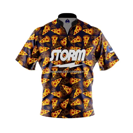 Discover Personalized Name Storm Pizza Party Bowling Jersey Shirts