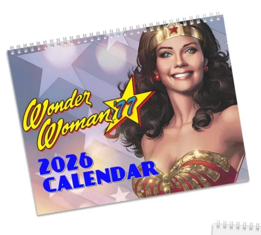 Discover Wonder Woman '77 Calendar (2026) - DC Comics Art Based on the 1970s TV Show