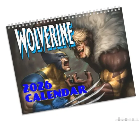 Discover Wolverine Calendar (2026) - Logan - X-Men Member/Leader - Marvel Comics