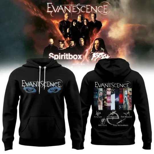 Discover Evanescence US & UK 2026 World Tour Special Edition Hoodie