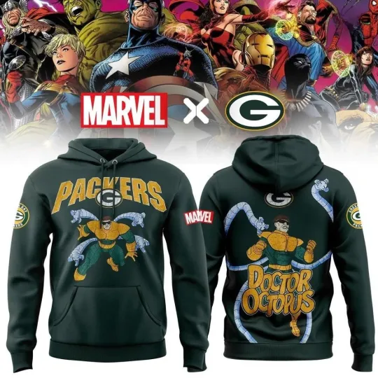 Discover Packerss x Marvel’s Doctor Octopus Hoodie