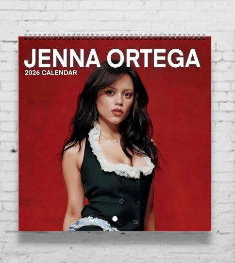 2026 Jenna Ortega Calendar, Wednesday Addams & Beetlejuice Inspired Art