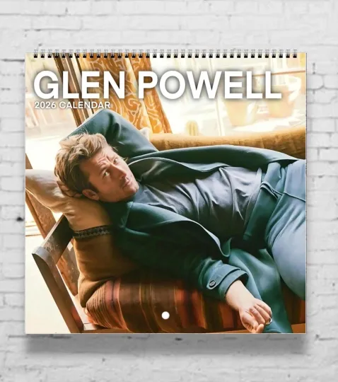 Discover 2026 Glen Powell Calendar, "Twisters" & Hollywood Leading Man Gift