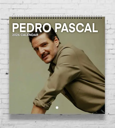 Discover 2026 Pedro Pascal Calendar, Funny Celebrity "Cool Dad" Fan Gift