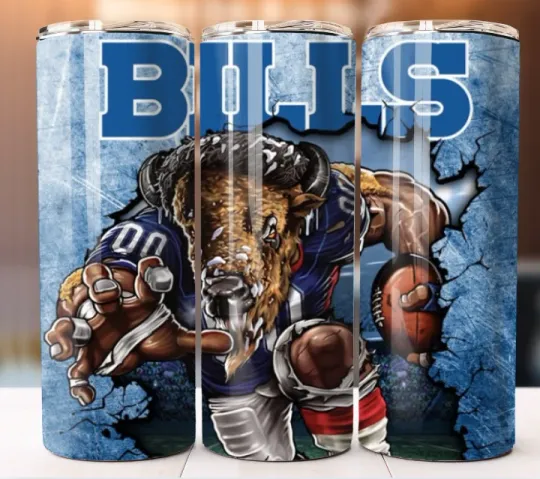 Discover Tumbler Stainless Steel Personalized Football Bills Team