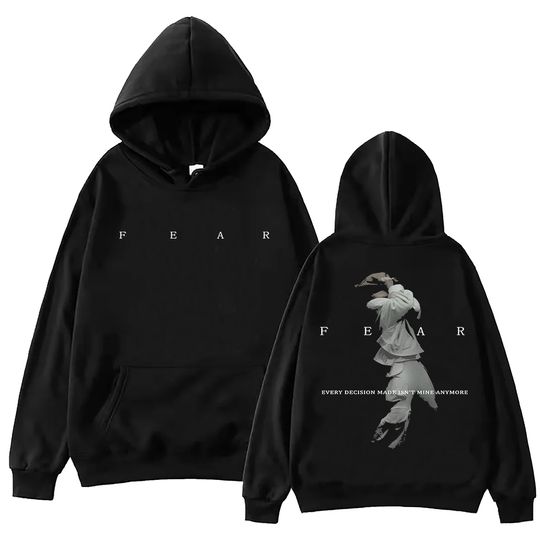 Discover NF FEAR Music Print Hoodie Man Woman Ablum Hip Hop Harajuku Pullover Tops Sweatshirt