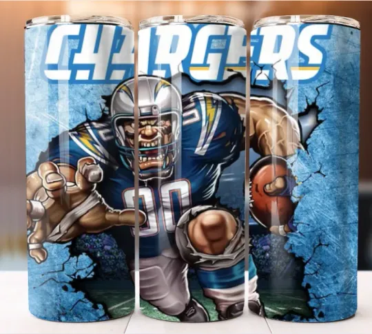 Discover Tumbler Stainless Steel Football Chargers Team