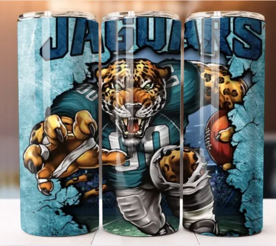 Discover Tumbler Stainless Steel Football Jaguars Team