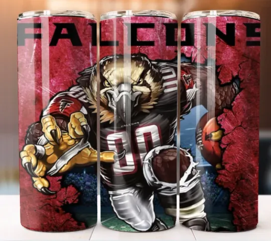 Discover Tumbler Stainless Steel Football Falcons Team