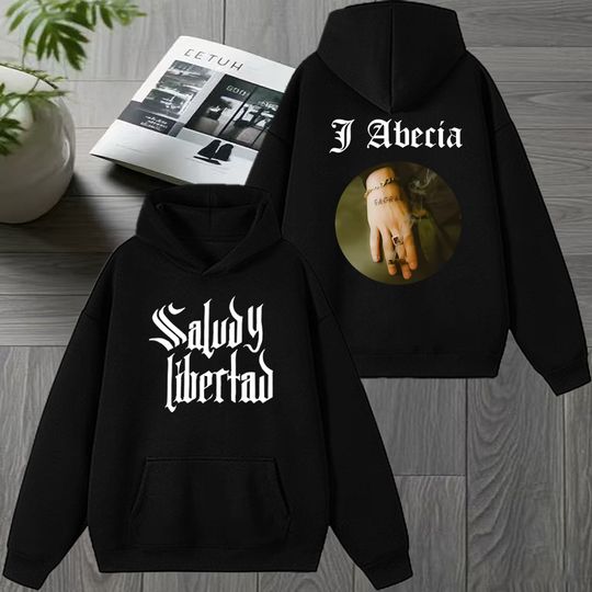 Discover Hot Rapper J ABECIA Album Tour 2026 Double Sided printed Hoodie Men women vintage hip hop streetwear Unisex Fleece Sweatshirt