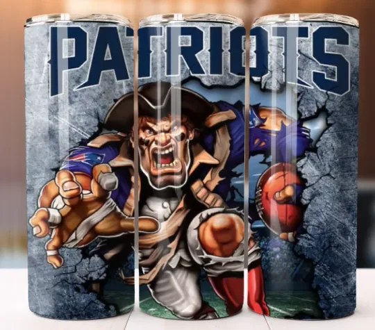 Discover Tumbler Stainless Steel Football Patriots Team