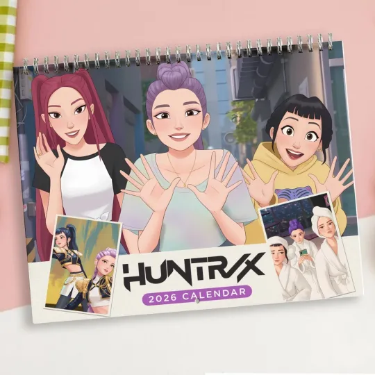 2026 Huntrix K-pop Demon Hunter Calendar, Anime & K-pop Room Decor