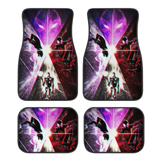 Spider-Man Car Floor Mats, Into The Spider-Verse Auto Accessories, Hero Gift
