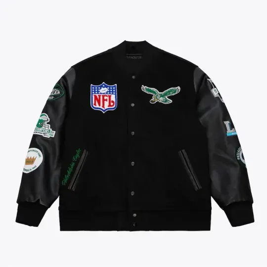 Discover Philadelphia Football  Bomber Varsity Jacket