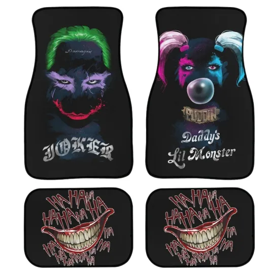 Discover Universal Waterproof Clown Print Halloween Car Floor Mats