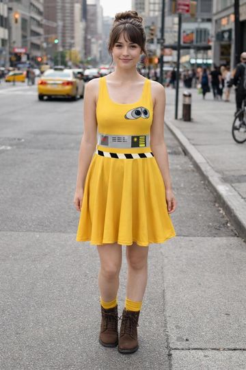 Discover Wall-E Dress Women’s Disney Bounding Run Disney Costume Robot Skater Dress