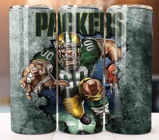 Green Bay Packers Football Tumbler