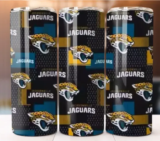 Discover Jaguars Football Sport Team football Gift Tumbler 20oz Cup Mug Hot Cold Lid Straw
