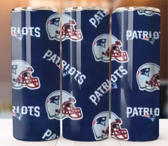 Discover Custom Tumbler Cup Mug 20 oz Stainless Steel Personalized Football Patriots Team