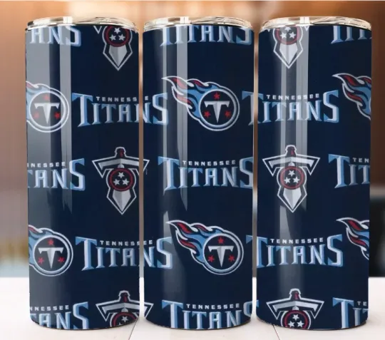 Discover Custom Tumbler Cup Mug 20 oz Stainless Steel Personalized Football Titans Team