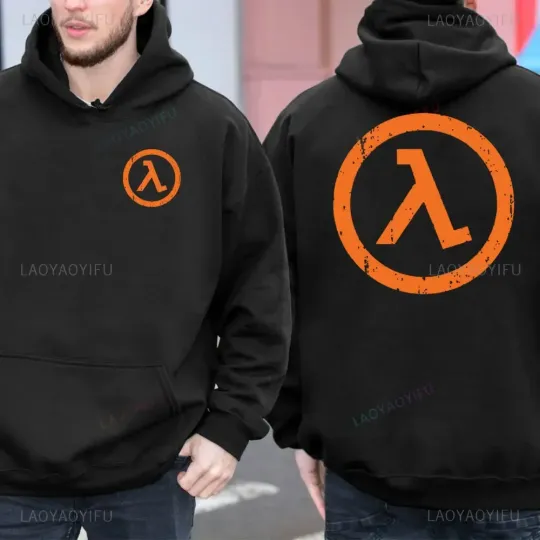 Discover Classic 80's 90's Half-Life Games Retro Hoodie Clothing Half-Life Graphic Double-sided Print Gordon Freeman Men Fall Sweatshirt
